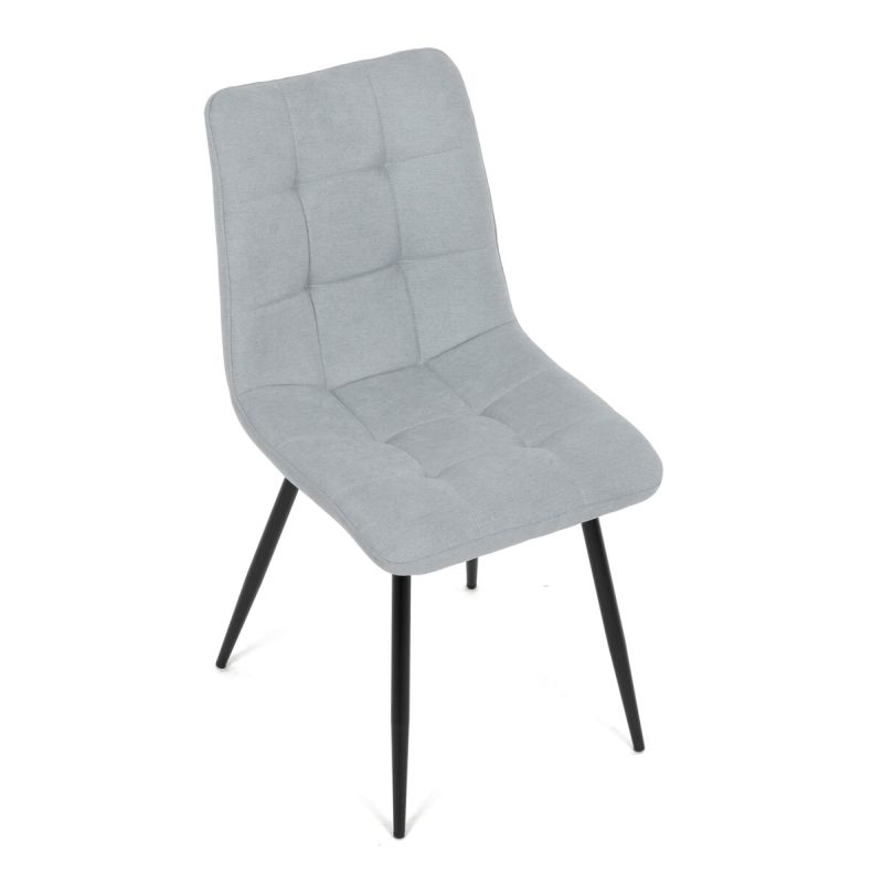 Jedálenská stolička, sivá, látka, DCL-L1094 SIL2