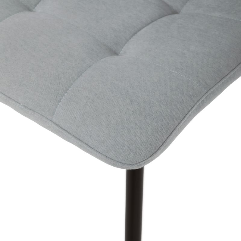 Jedálenská stolička, sivá, látka, DCL-L1094 SIL2