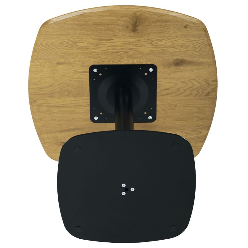 Jedálenský stôl, 80x80cm, MDF, dub, DT-X7117 OAK