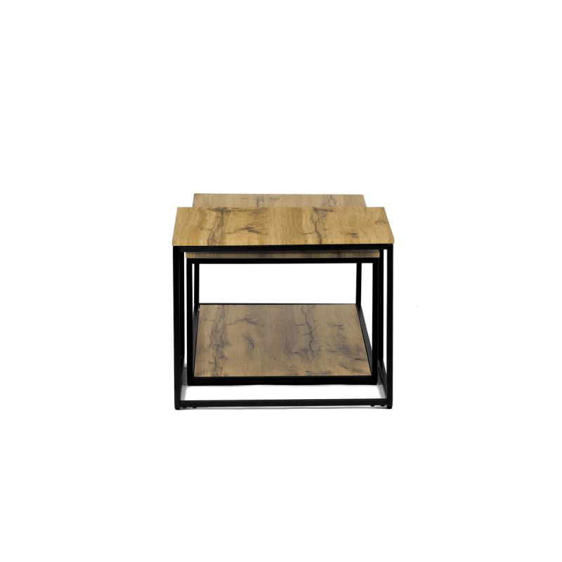 Set konferenčných stolíkov, 100x50cm, MDF, divoký dub, CT-X7123 OAK