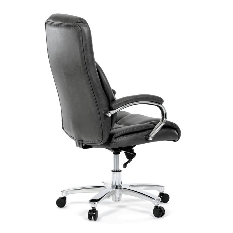 Kancelárske kreslo, sivá, ekokoža, 150 kg, KA-F1385 GREY