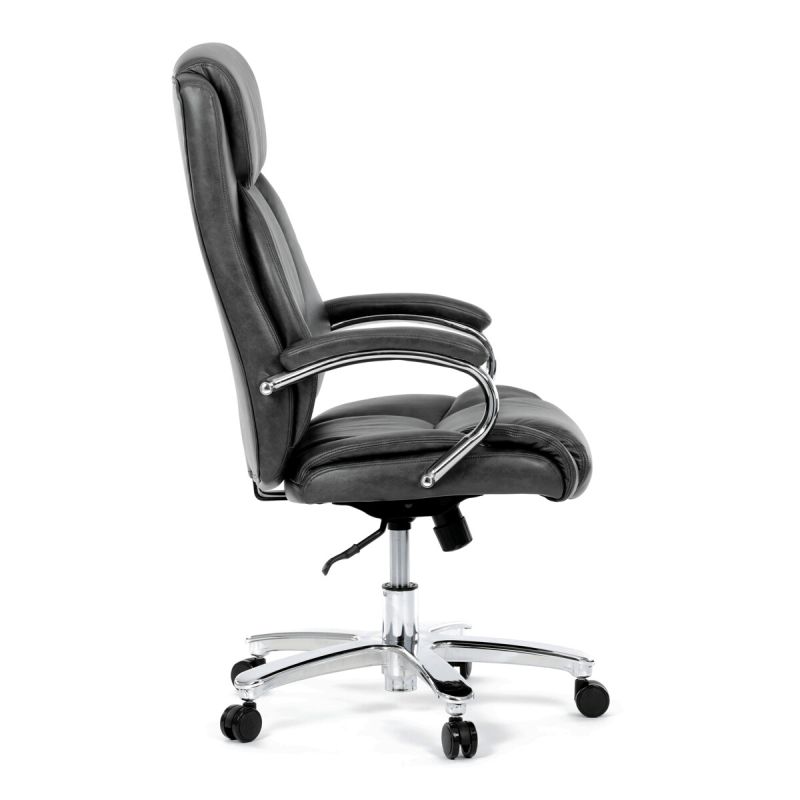 Kancelárske kreslo, sivá, ekokoža, 150 kg, KA-F1385 GREY