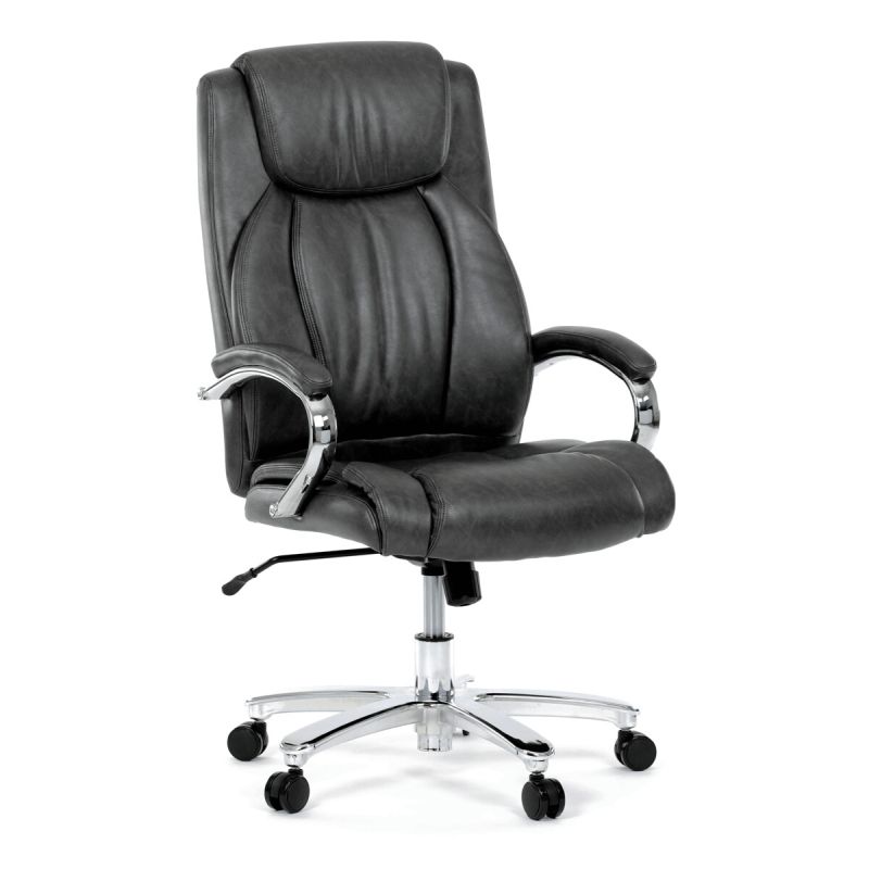 Kancelárske kreslo, sivá, ekokoža, 150 kg, KA-F1385 GREY