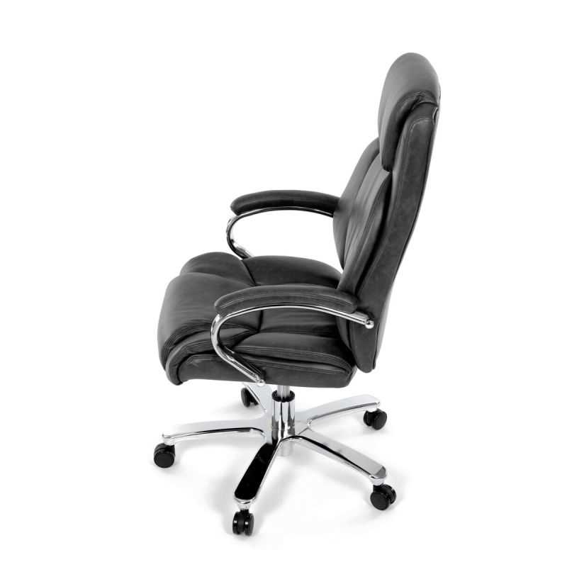 Kancelárske kreslo, sivá, ekokoža, 150 kg, KA-F1385 GREY