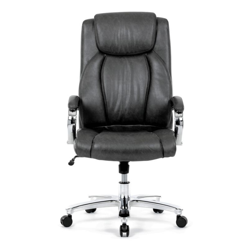 Kancelárske kreslo, sivá, ekokoža, 150 kg, KA-F1385 GREY