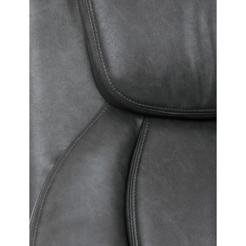 Kancelárske kreslo, sivá, ekokoža, 150 kg, KA-F1385 GREY