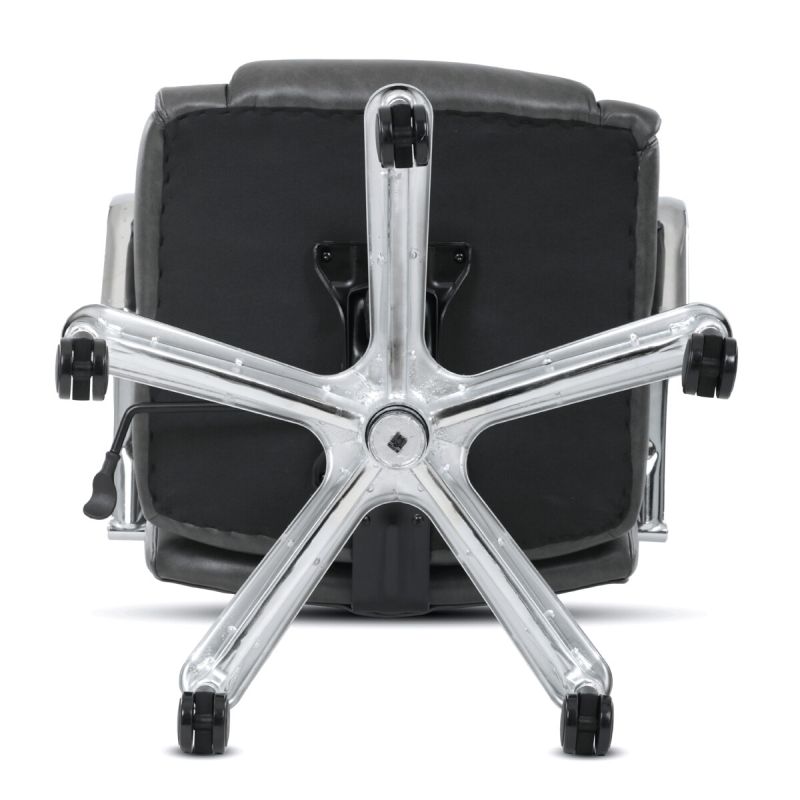 Kancelárske kreslo, sivá, ekokoža, 150 kg, KA-F1385 GREY