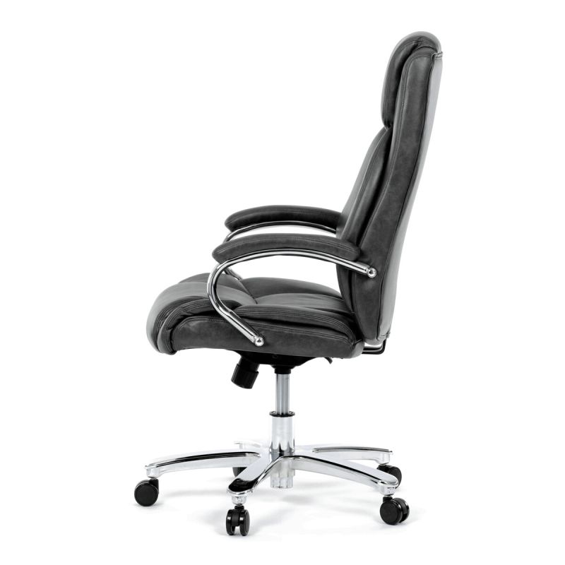 Kancelárske kreslo, sivá, ekokoža, 150 kg, KA-F1385 GREY