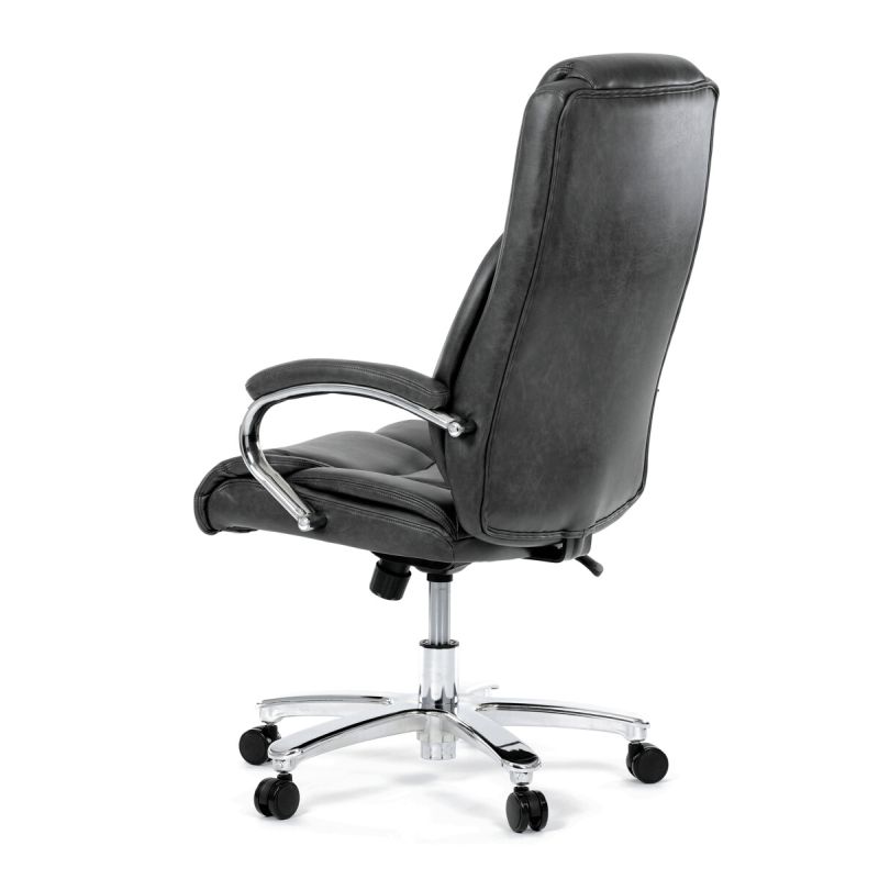 Kancelárske kreslo, sivá, ekokoža, 150 kg, KA-F1385 GREY