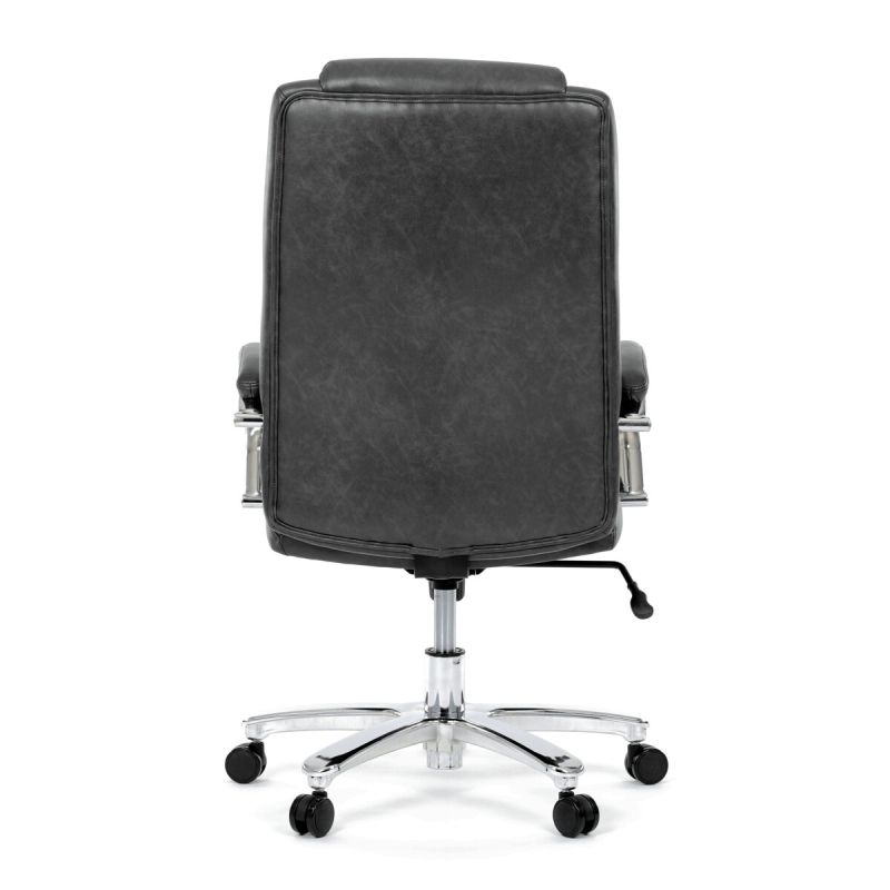 Kancelárske kreslo, sivá, ekokoža, 150 kg, KA-F1385 GREY
