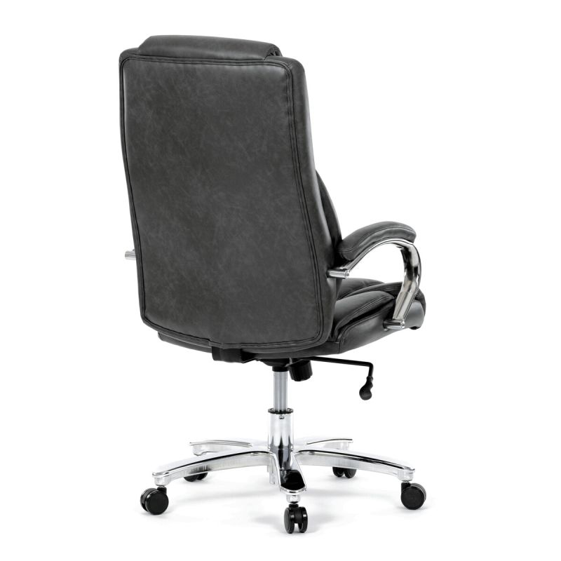 Kancelárske kreslo, sivá, ekokoža, 150 kg, KA-F1385 GREY