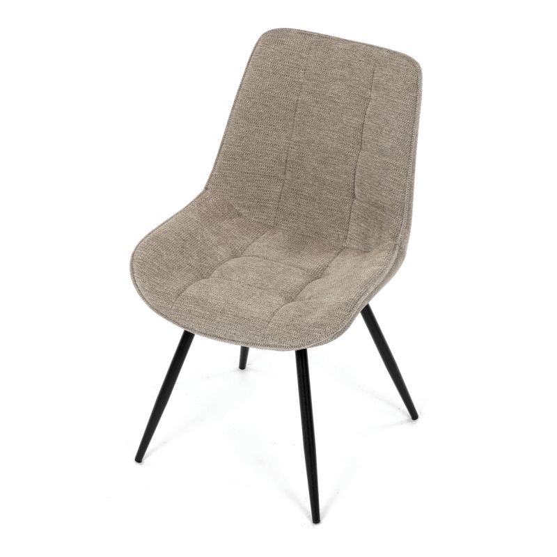 Jedálenská stolička, hnedá, látka, HC-T1130 CAP2