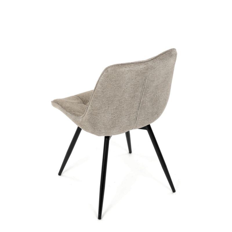 Jedálenská stolička, hnedá, látka, HC-T1130 CAP2
