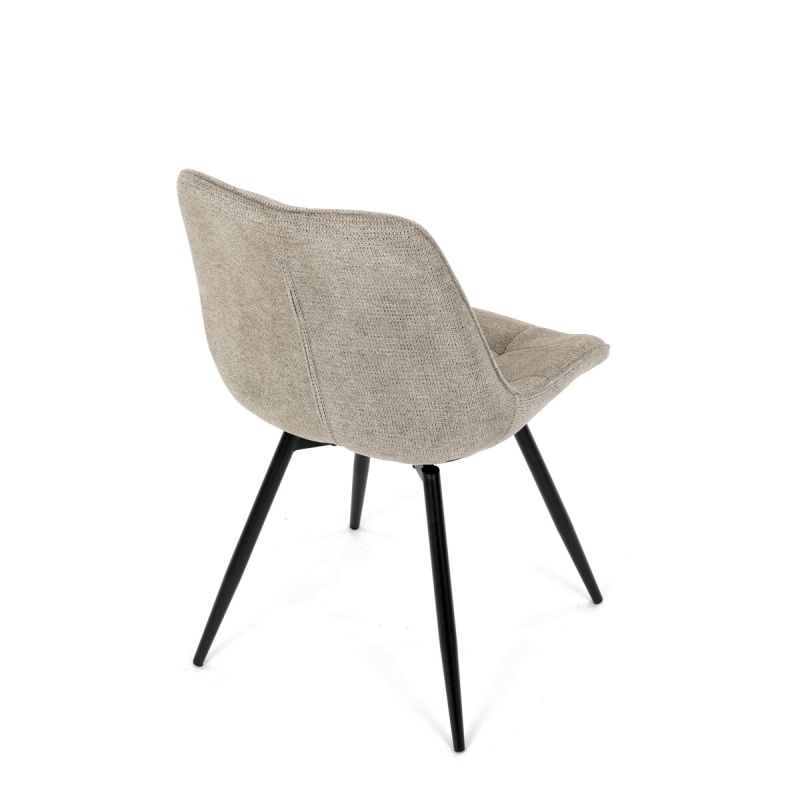 Jedálenská stolička, hnedá, látka, HC-T1130 CAP2