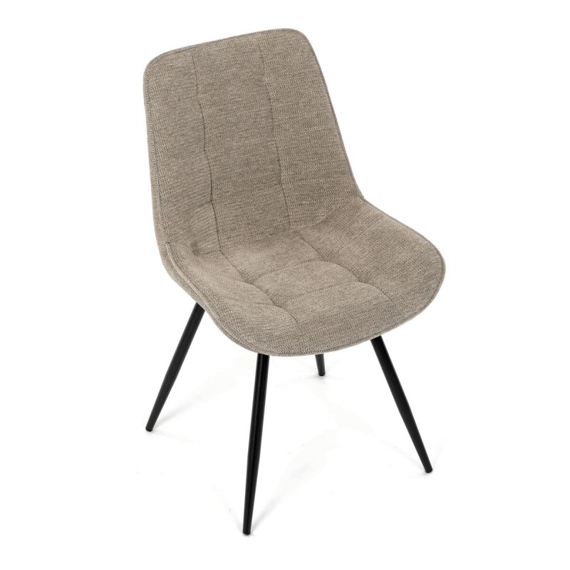 Jedálenská stolička, hnedá, látka, HC-T1130 CAP2