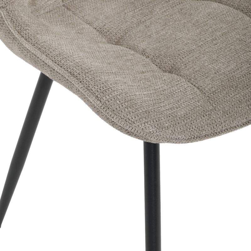 Jedálenská stolička, hnedá, látka, HC-T1130 CAP2