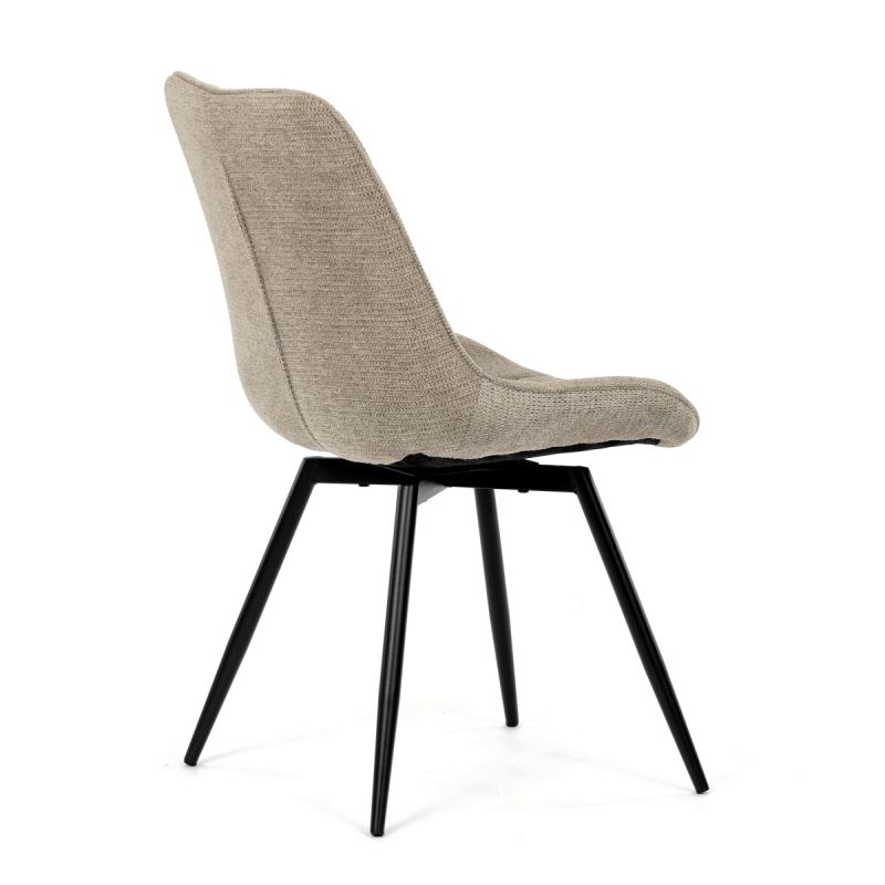 Jedálenská stolička, hnedá, látka, HC-T1130 CAP2