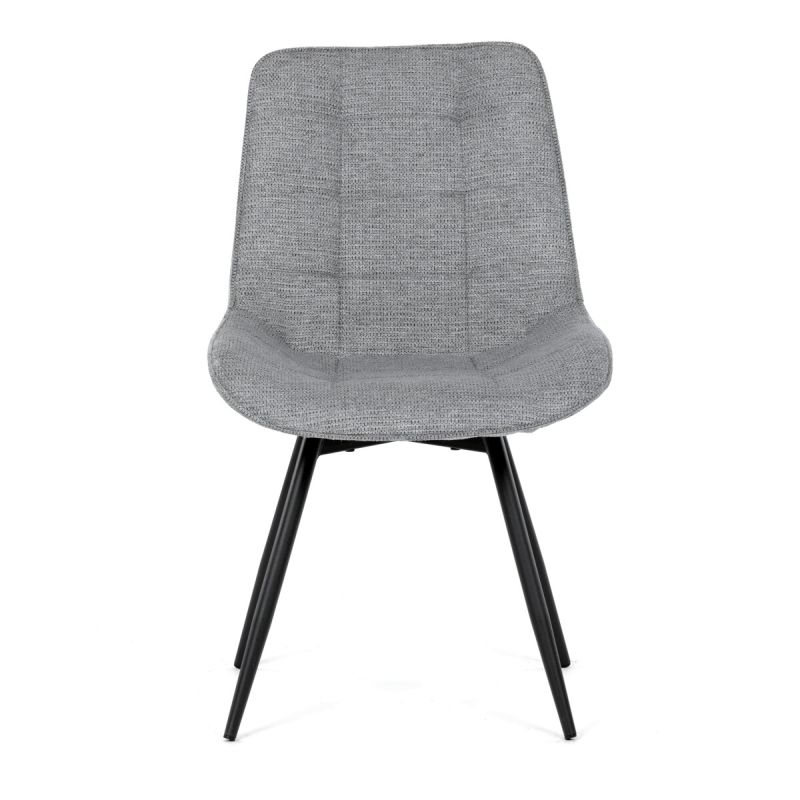 Jedálenská stolička, sivá, látka, HC-T1130 GREY2