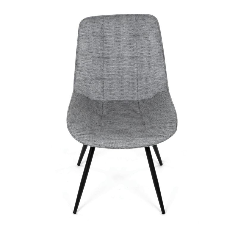 Jedálenská stolička, sivá, látka, HC-T1130 GREY2