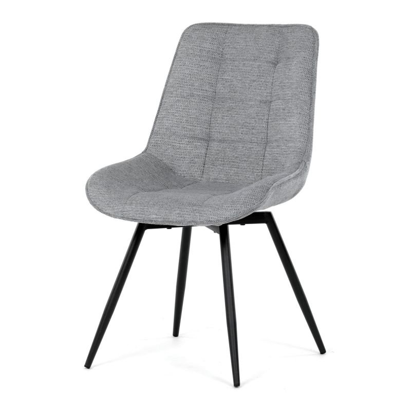 Jedálenská stolička, sivá, látka, HC-T1130 GREY2