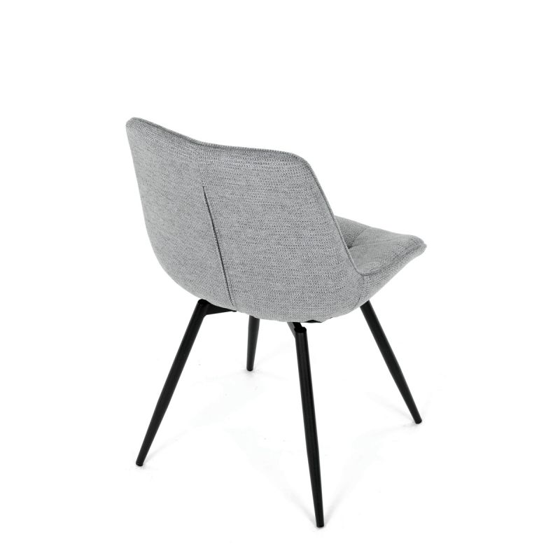 Jedálenská stolička, sivá, látka, HC-T1130 GREY2