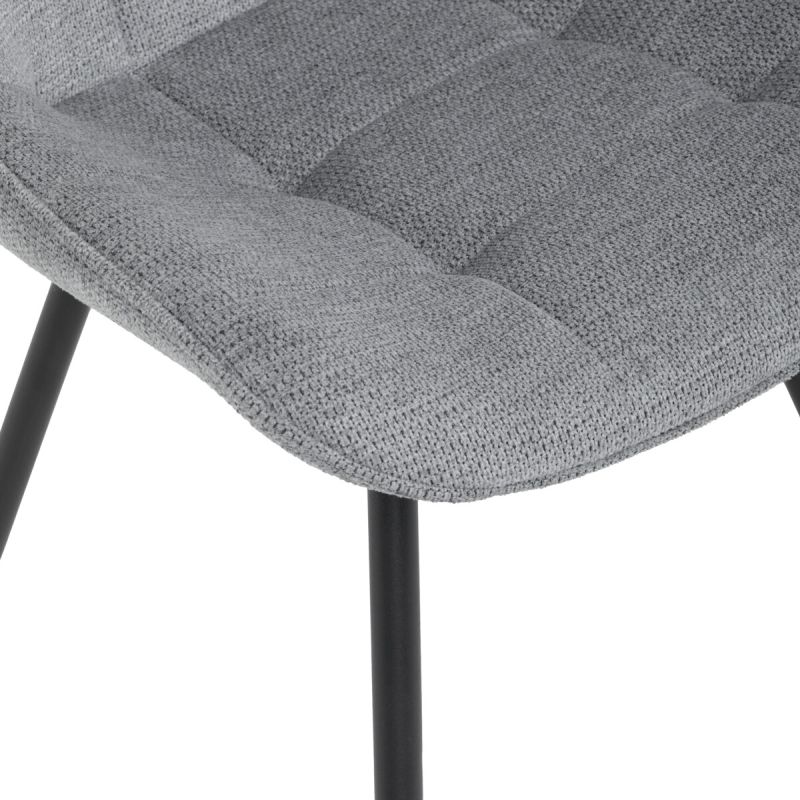 Jedálenská stolička, sivá, látka, HC-T1130 GREY2