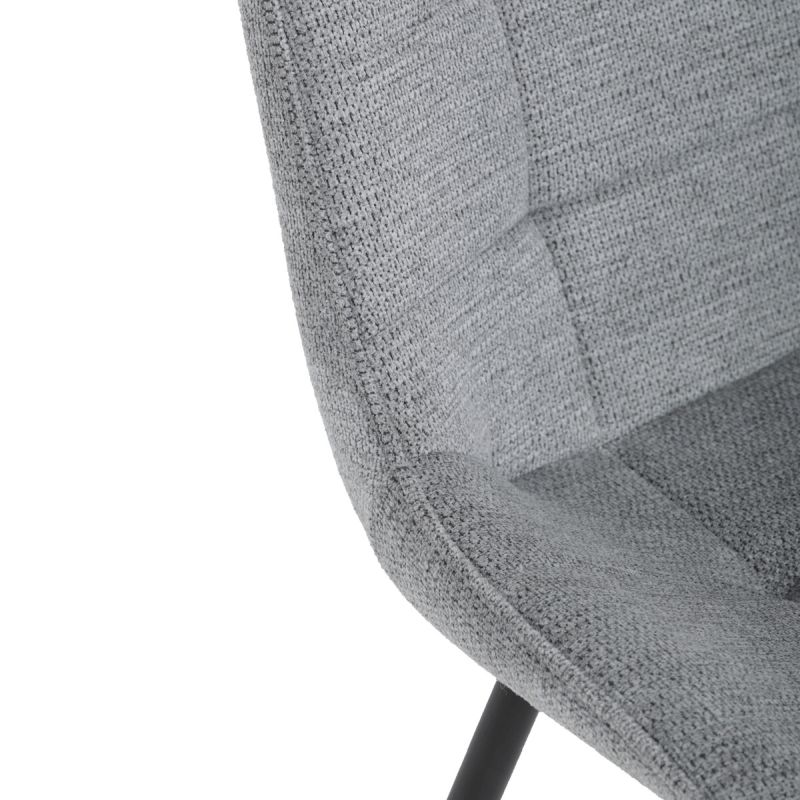 Jedálenská stolička, sivá, látka, HC-T1130 GREY2