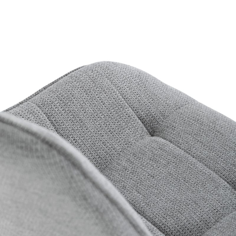 Jedálenská stolička, sivá, látka, HC-T1130 GREY2