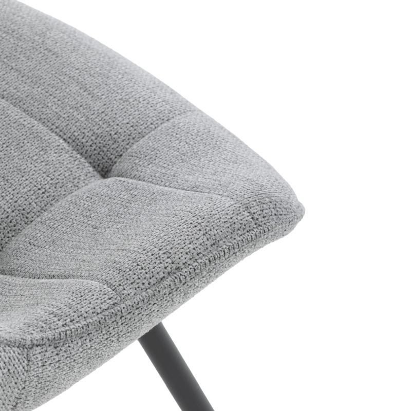 Jedálenská stolička, sivá, látka, HC-T1130 GREY2