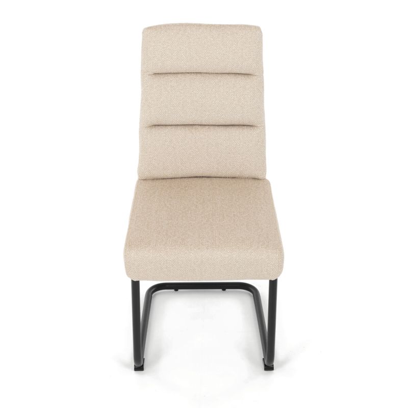 Jedálenská stolička, béžová, látka, DCL-P3107 CRM2