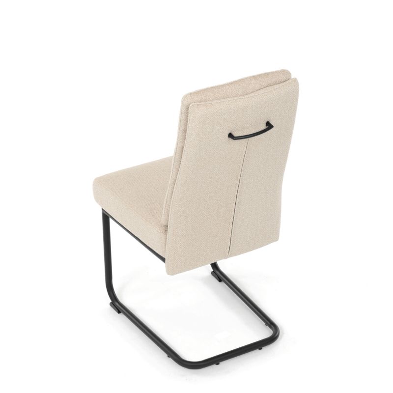 Jedálenská stolička, béžová, látka, DCL-P3107 CRM2