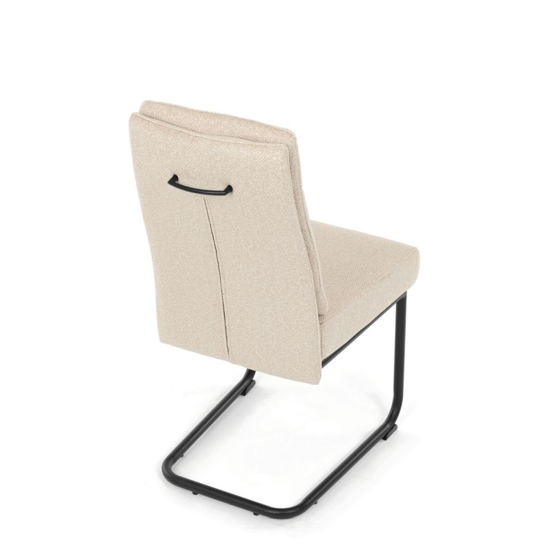 Jedálenská stolička, béžová, látka, DCL-P3107 CRM2