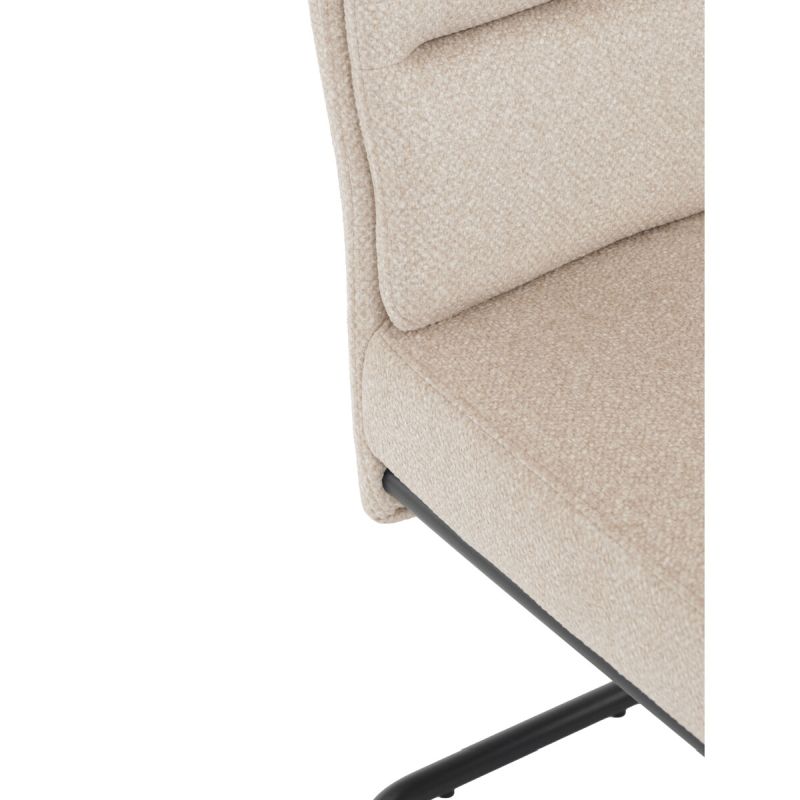 Jedálenská stolička, béžová, látka, DCL-P3107 CRM2