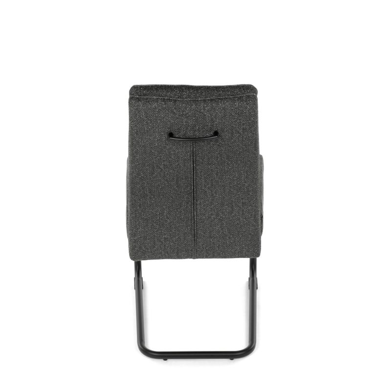 Jedálenská stolička, sivá, látka, DCL-P3107 GREY2