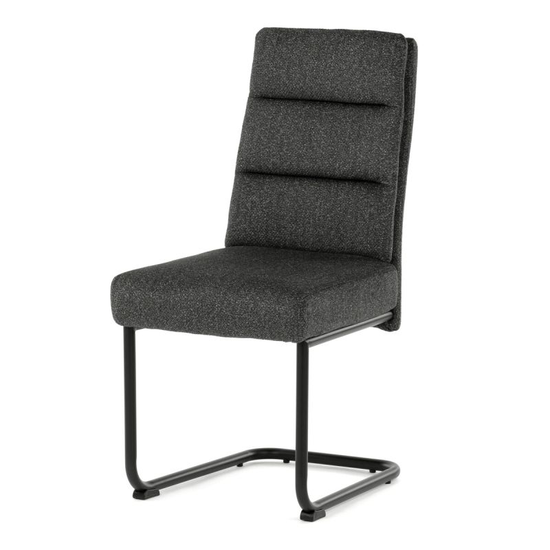 Jedálenská stolička, sivá, látka, DCL-P3107 GREY2