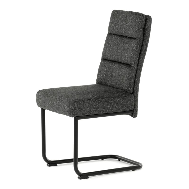 Jedálenská stolička, sivá, látka, DCL-P3107 GREY2