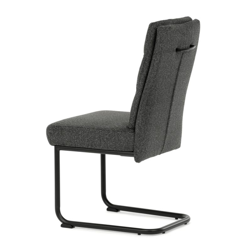 Jedálenská stolička, sivá, látka, DCL-P3107 GREY2