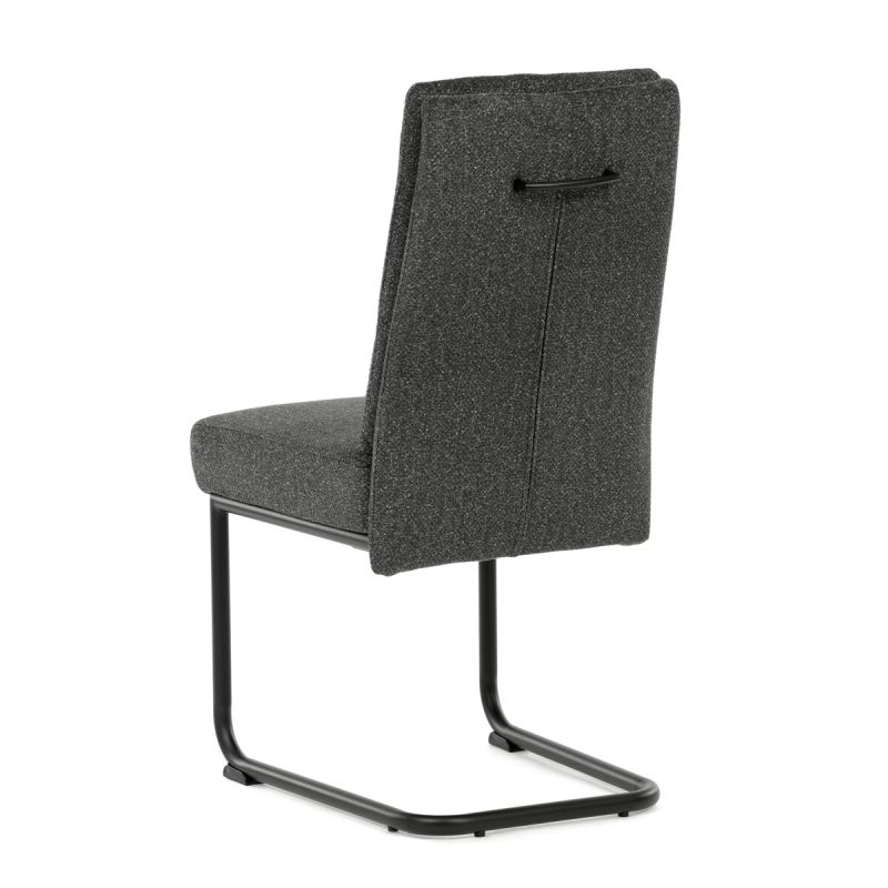 Jedálenská stolička, sivá, látka, DCL-P3107 GREY2