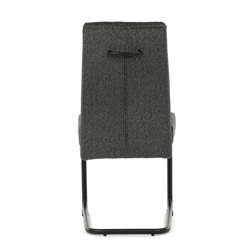 Jedálenská stolička, sivá, látka, DCL-P3107 GREY2
