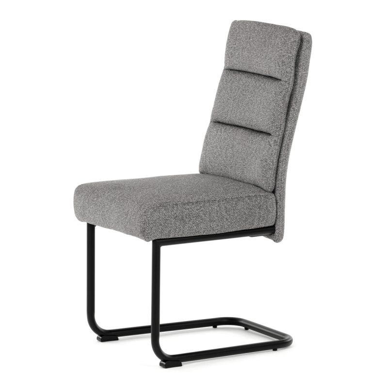 Jedálenská stolička, sivá, látka, DCL-P3107 SIL2