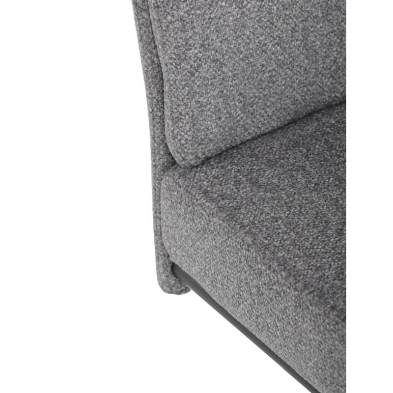 Jedálenská stolička, sivá, látka, DCL-P3107 SIL2