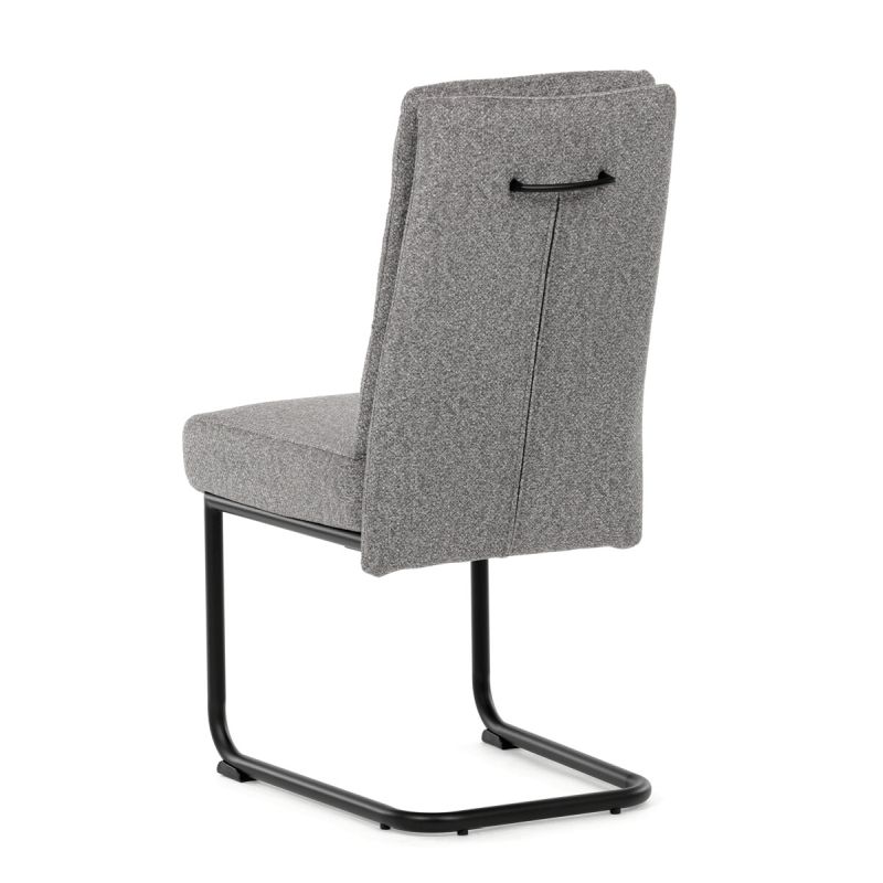 Jedálenská stolička, sivá, látka, DCL-P3107 SIL2