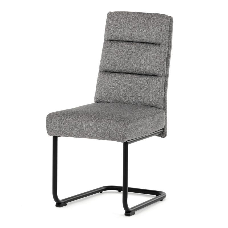 Jedálenská stolička, sivá, látka, DCL-P3107 SIL2