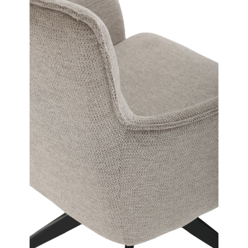 Jedálenská stolička, béžová, látka, DCH-P3170 LAN2