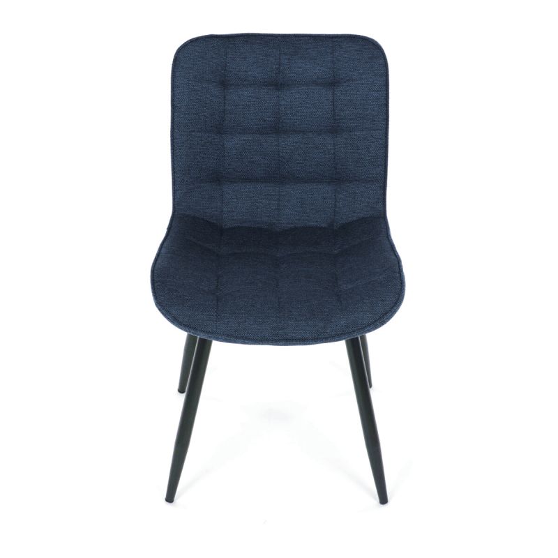 Jedálenská stolička, modrá, látka, HC-462 BLUE2