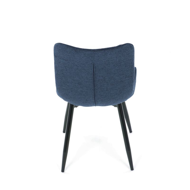 Jedálenská stolička, modrá, látka, HC-462 BLUE2