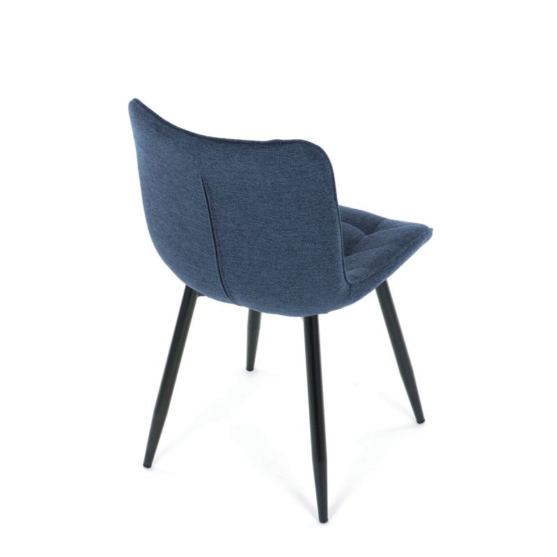 Jedálenská stolička, modrá, látka, HC-462 BLUE2