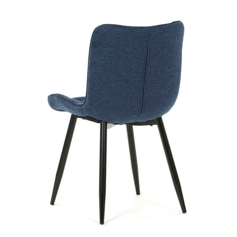 Jedálenská stolička, modrá, látka, HC-462 BLUE2