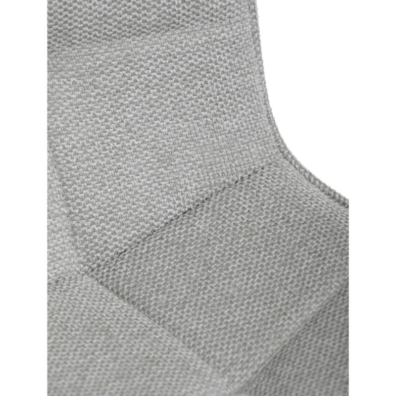 Jedálenská stolička, sivá, látka, HC-462 SIL2