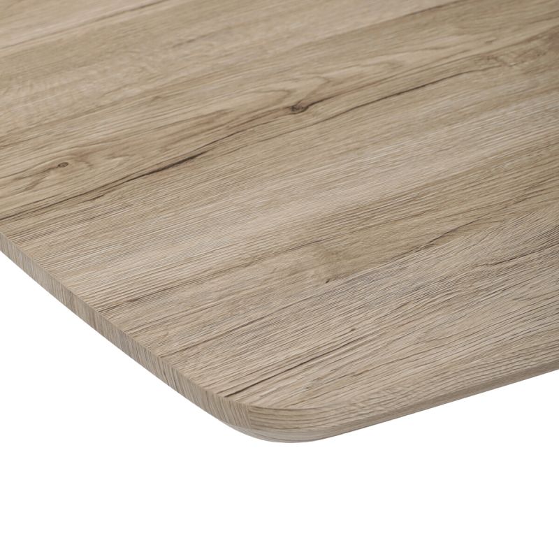 Jedálenský stôl 165x90cm, MDF, kov, dub san remo, HT-W1570 SRE
